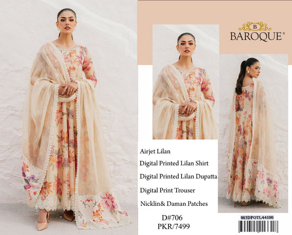 PATCHES MIX DESIGNS LINEN WITH LINEN DUPATTA